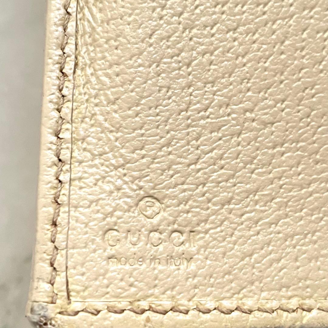 GUCCI グッチ 長財布 GGキャンバス ロゴプレート 折り財布 0111-⑦