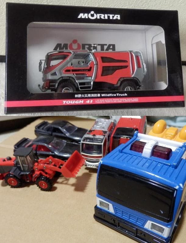 ★新品❤️TOUGH43❤️モリタ★1/43★林野火災用消防車★当時物