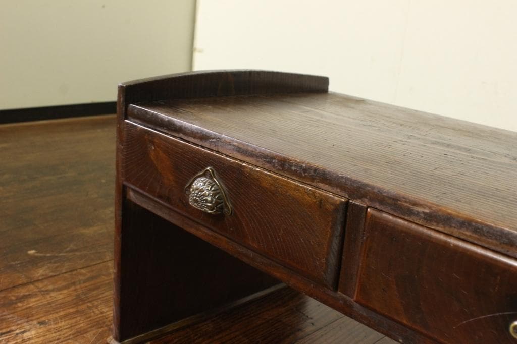 古い文机 昭和/ローテーブル古家具/古道具/テレビ台/木製机/ビンテージ/古材