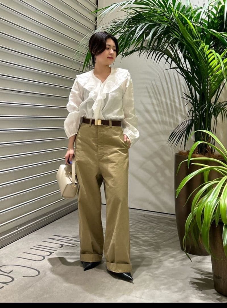 Whim Gazette 【GEMINI】 テーパードパンツ 38 ベージュ