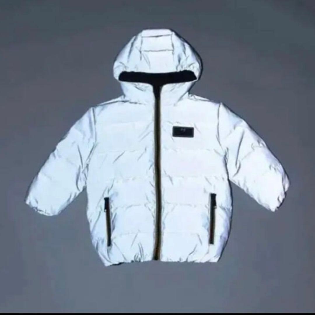 ポールスミス　ネオンゼブラリフレクターリバーシブルダウン90