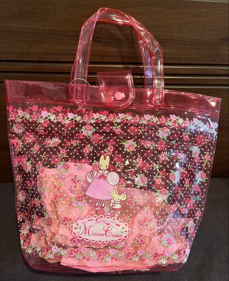 最終値下げ マロンクリーム ビニールバック 平成レトロ 2000年 非売品