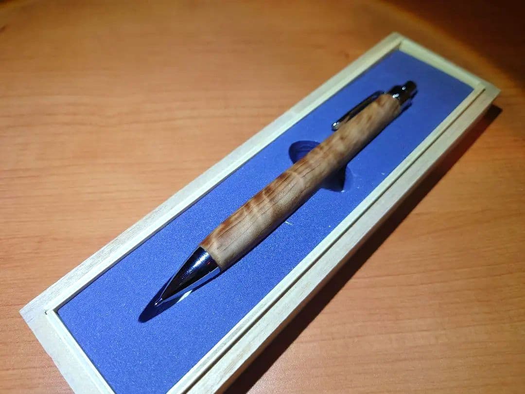 木軸ペン工房金杢犀　杉　縮杢　シャープペンシル　0.5