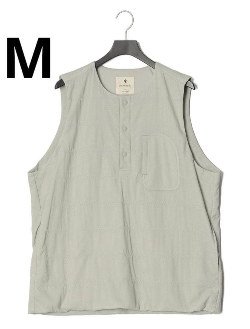 聡*様 新品！ peak スノーピーク 中綿入 ベスト　ライトグレー　M