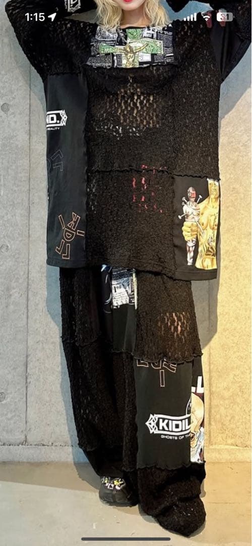 Kidill 25ss レースパンツLACE PANTS