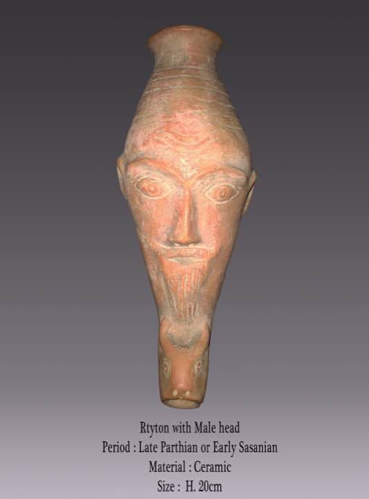 アンティーク 男頭