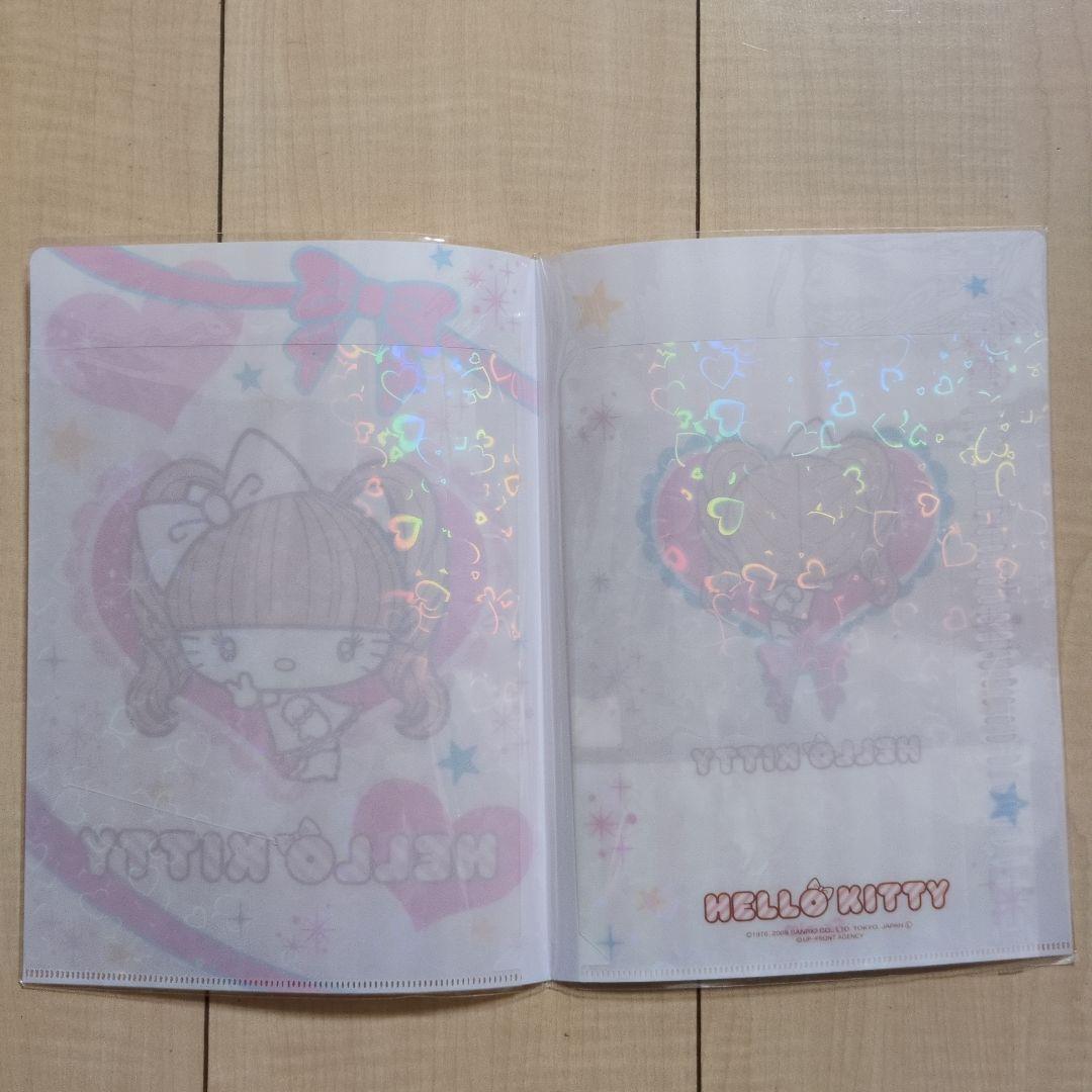d*7様 ハローキティ×辻希美　Ａ5　2つ折りクリアファイル 2枚セット