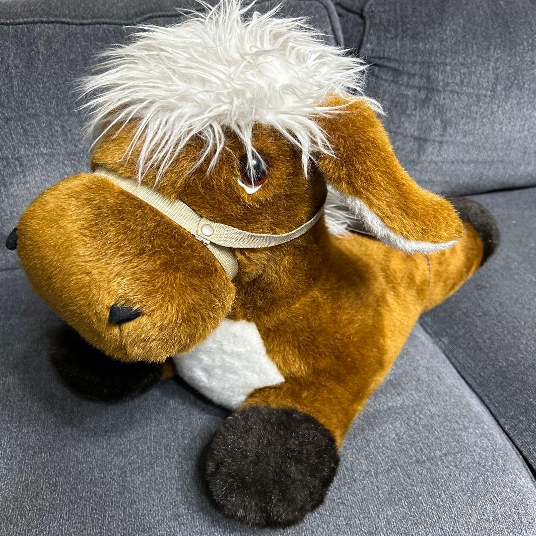 三英　ポニー　馬　ぬいぐるみ　日本製　希少