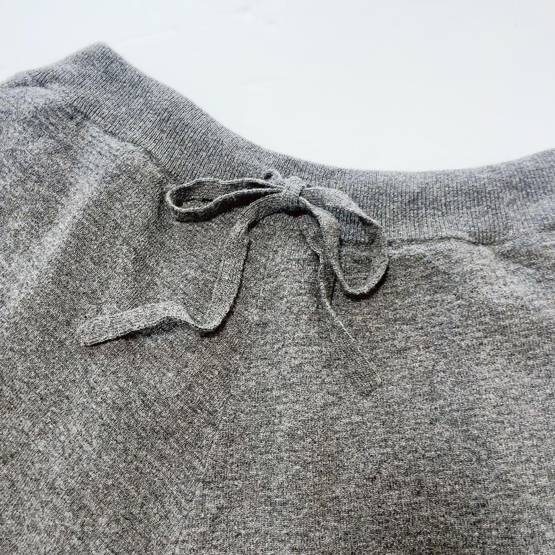 フォルメデエクスプレッション メンズニットサルエルパンツ チャコール Mサイズ