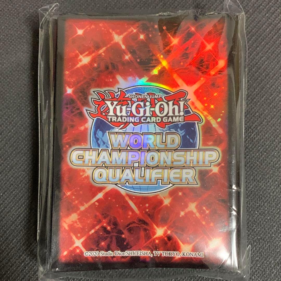 遊戯王 公式プロテクター WCQ 2023 スリーブ 赤 レッド 50枚 未使用