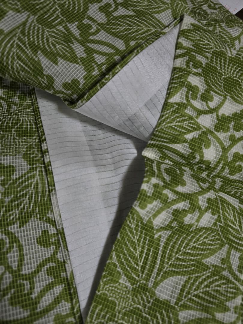 日本橋竺仙 絹紅梅最高級浴衣 鮮やかなグリーンが美しい牡丹柄