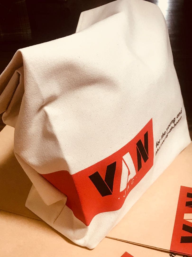 VAN紙袋デザイン幌布クラッチバック 送料無料