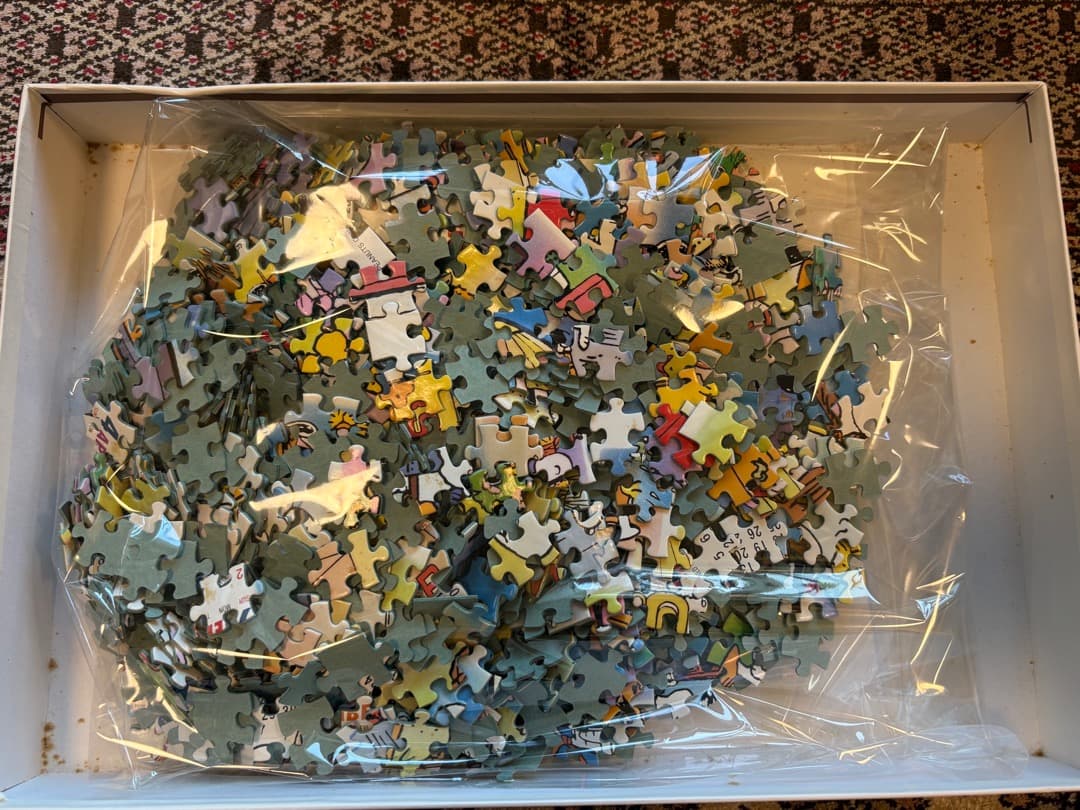 【中古品】スヌーピーカレンダージグソーパズル　1990年版 1000ピース