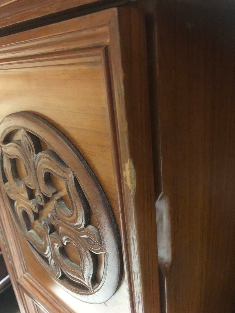 最高級 ♦️猫脚 両袖 アンティーク ベルサイユドレッサー♦️城 宮殿♦️彫刻♦️送料込