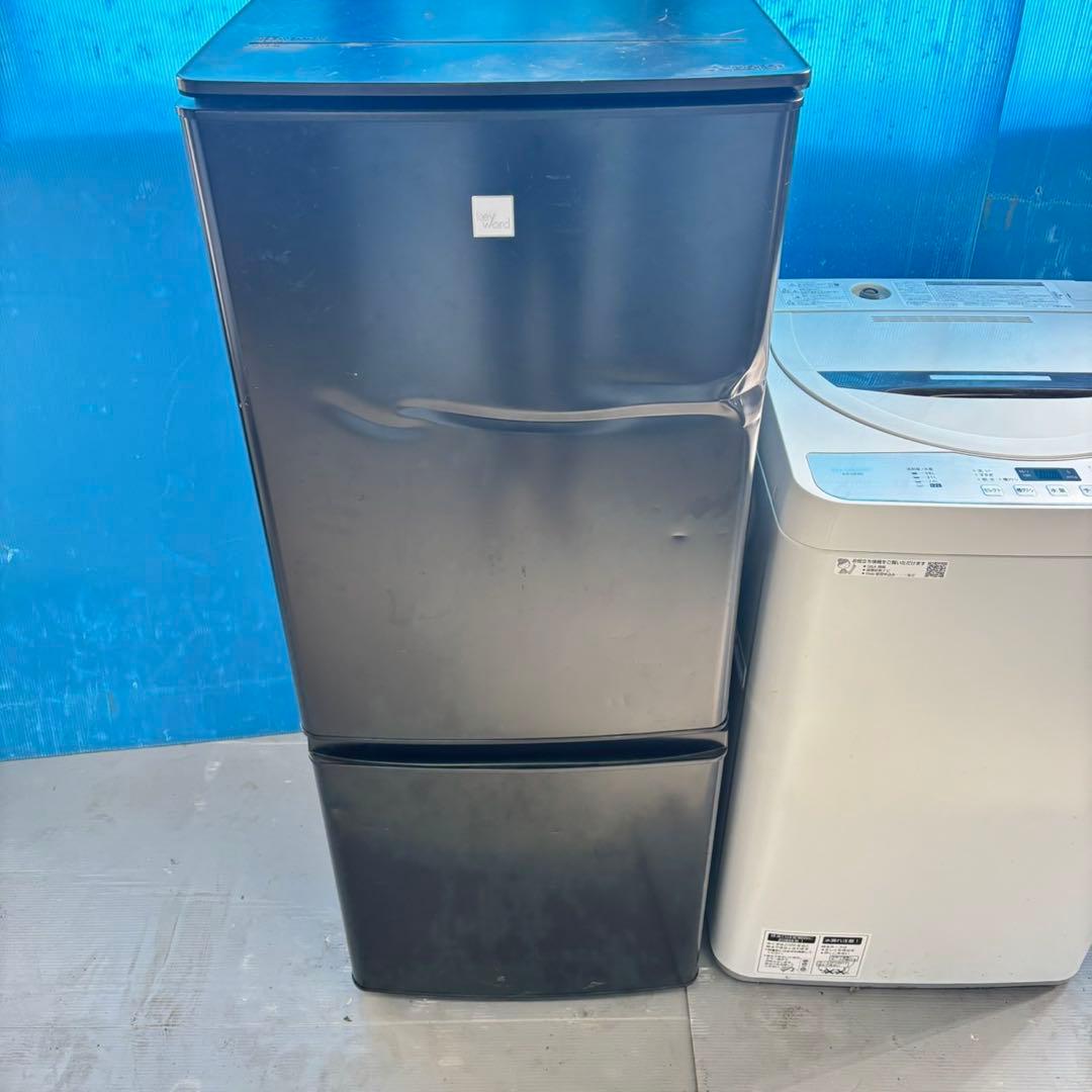 558 冷蔵庫　洗濯機　小型　一人暮らしセット　格安　半年保証付　清掃済み