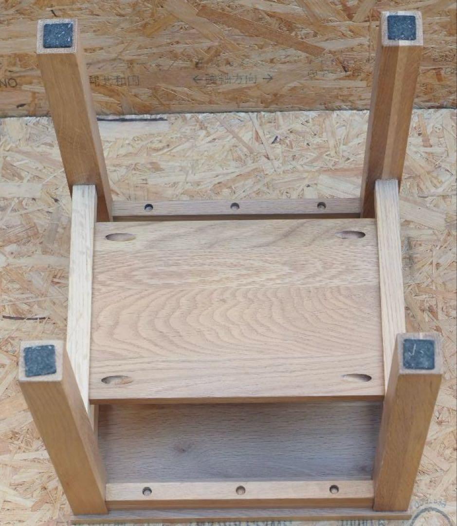 無垢材　スツール　オーク材　2個セット　無印良品？