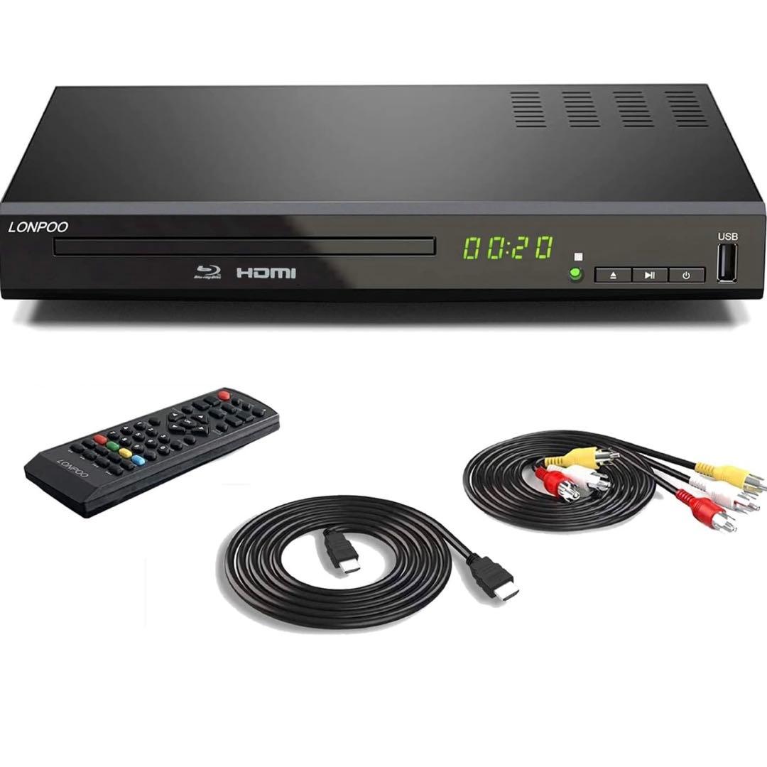 ブルーレイプレーヤー フルHD1080p DVDプレーヤー