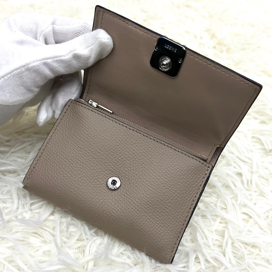 ［美品］LOEWE アナグラム バーティカル ウォレット スモール 財布