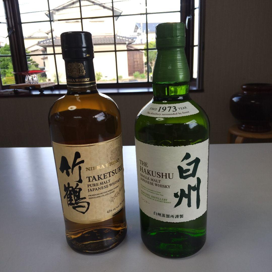 サントリー白州、ニッカ竹鶴、