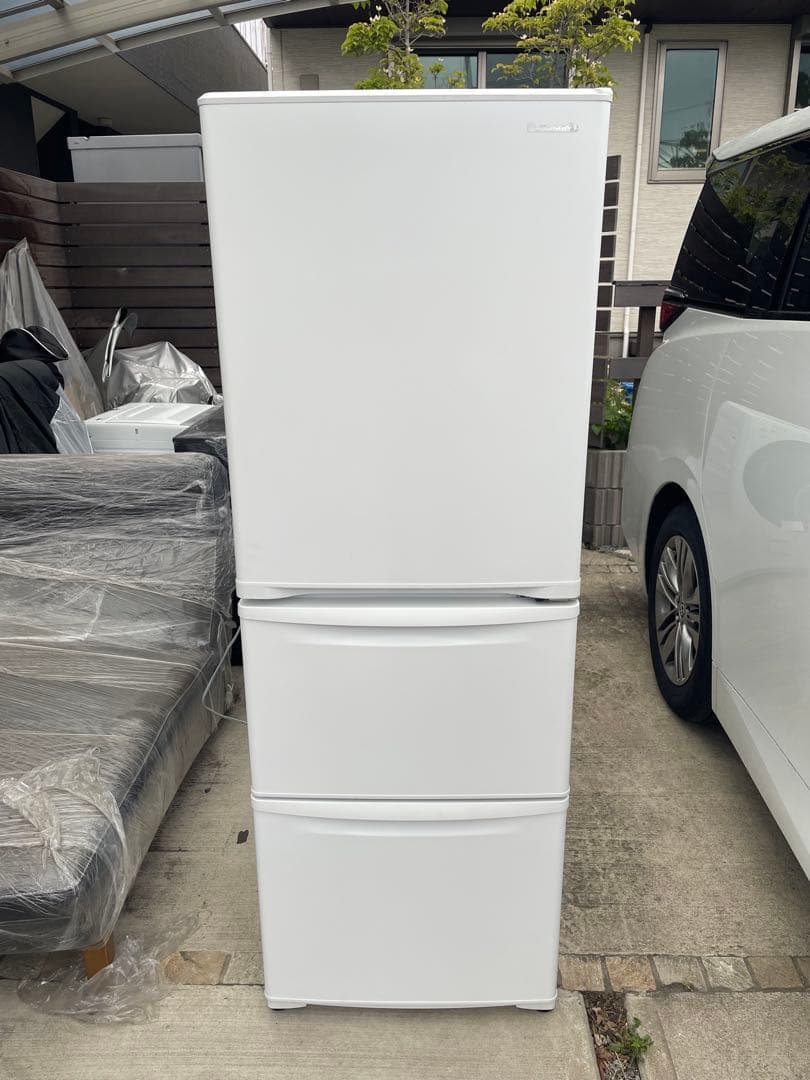 りんご【美品】パナソニック 3ドア冷蔵庫 NR-C342C-W 335L