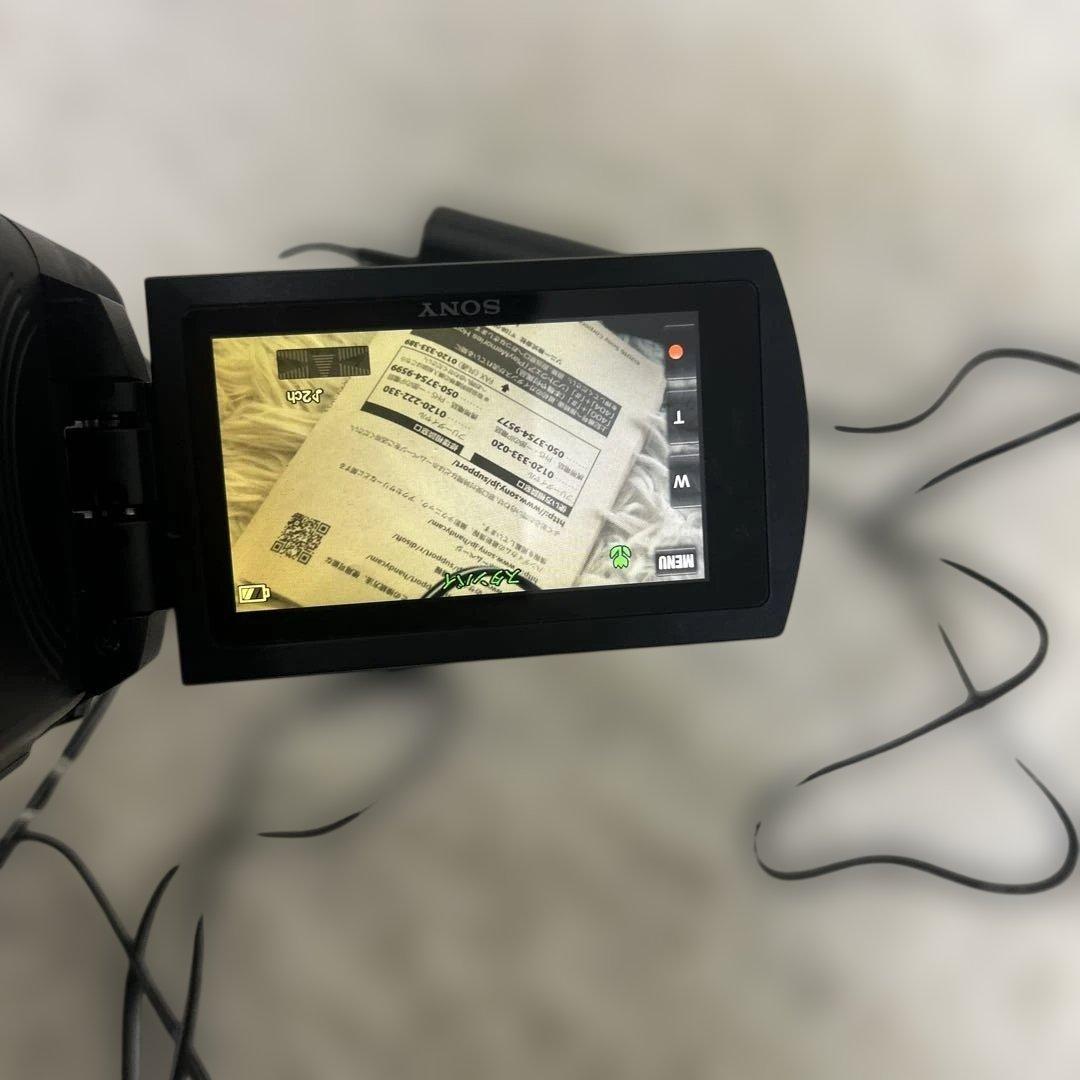 【動作確認済み】ソニー SONY ビデオカメラ FDR-AX40 4K 黒