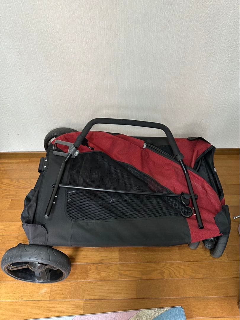 値下げ！送料込み！DOT ペットカート レッド 大型犬対応