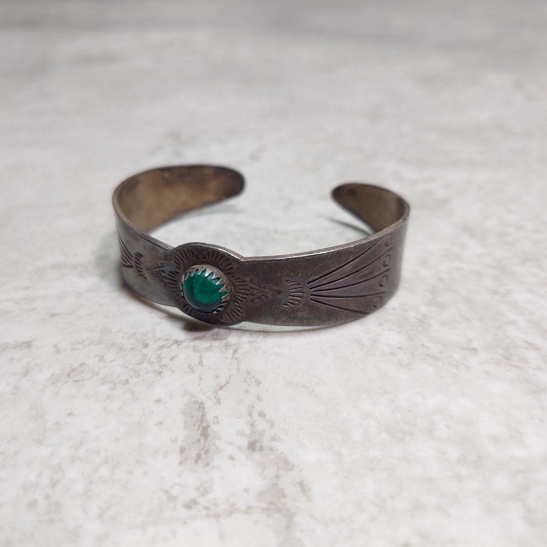 MEXICAN JEWELRY メキシカンバングル SILVER925 石付