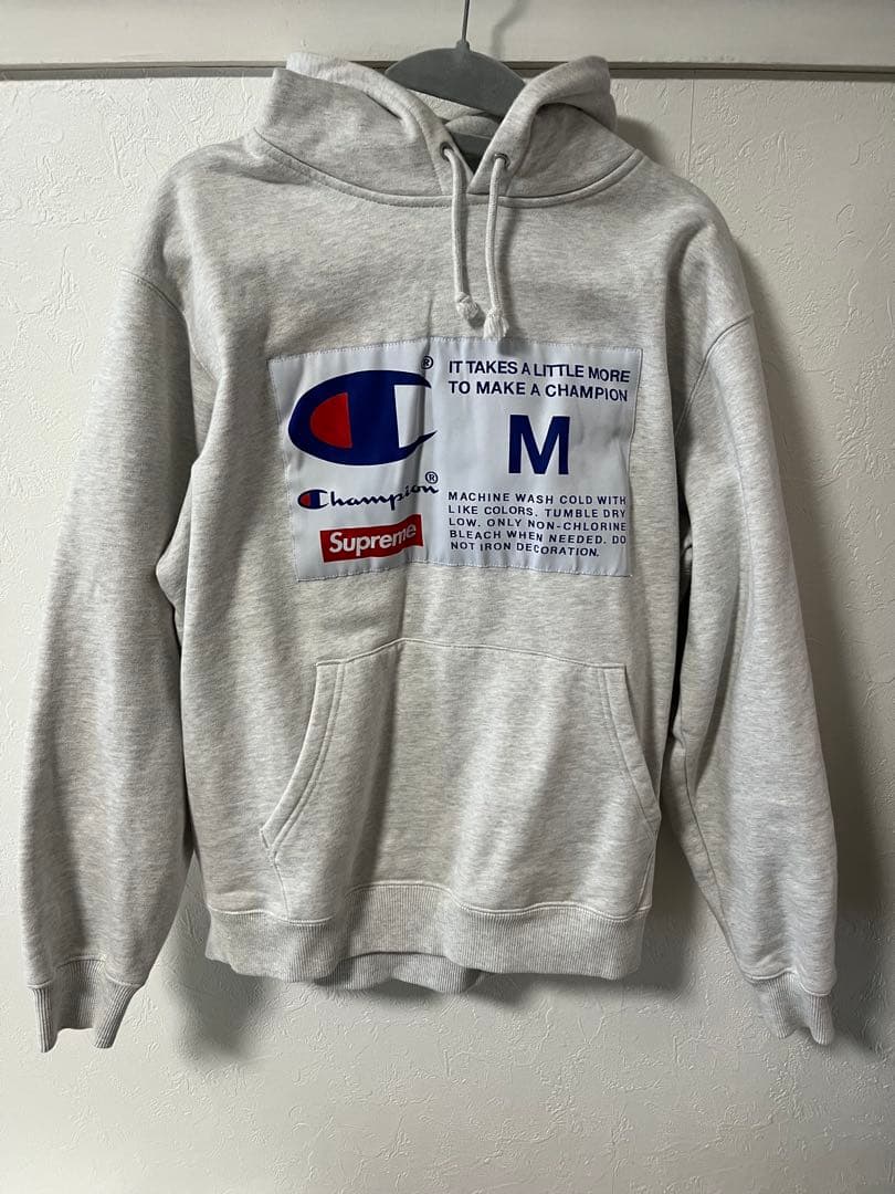 Supreme ×チャンピオン/ コラボパーカー/ サイズM