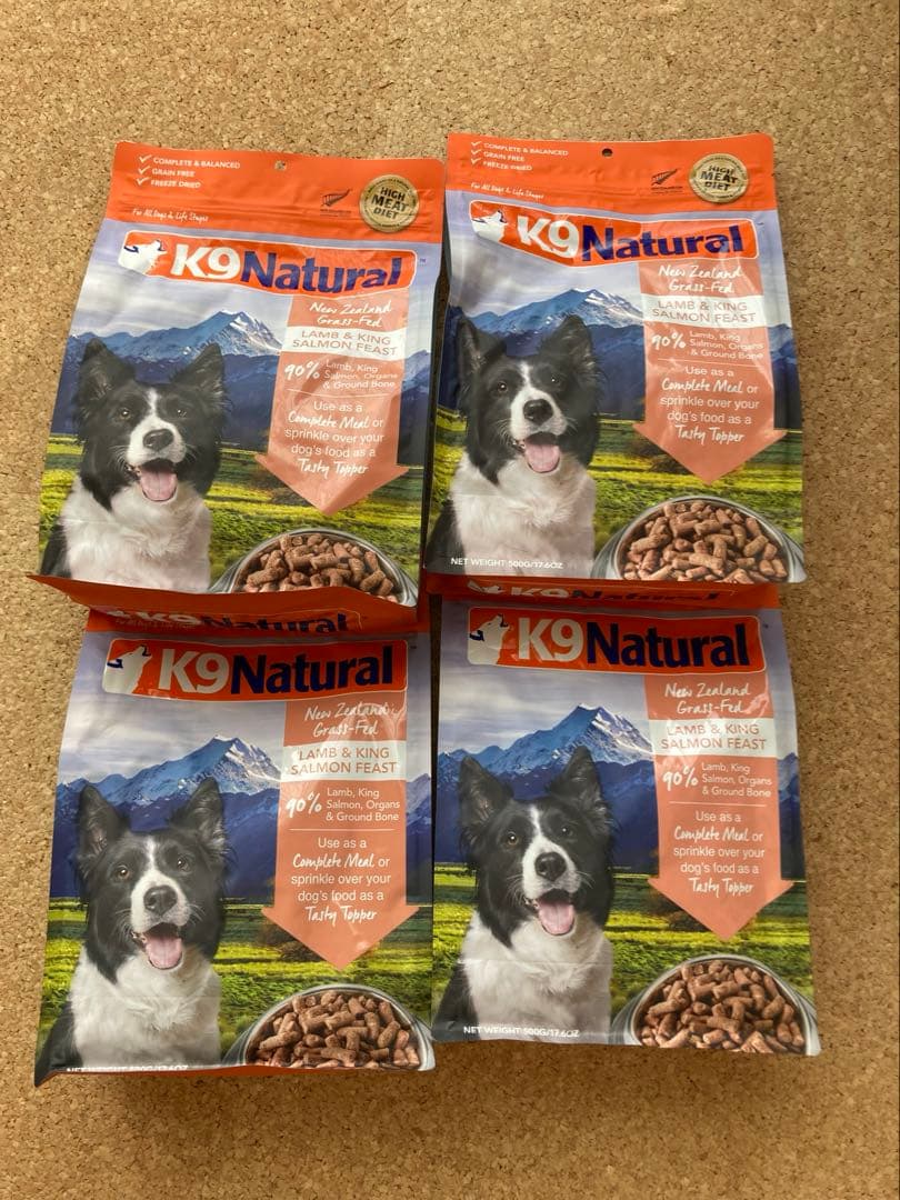 K9 ラム＆キングサーモン　フィースト　500g ４袋　正規品
