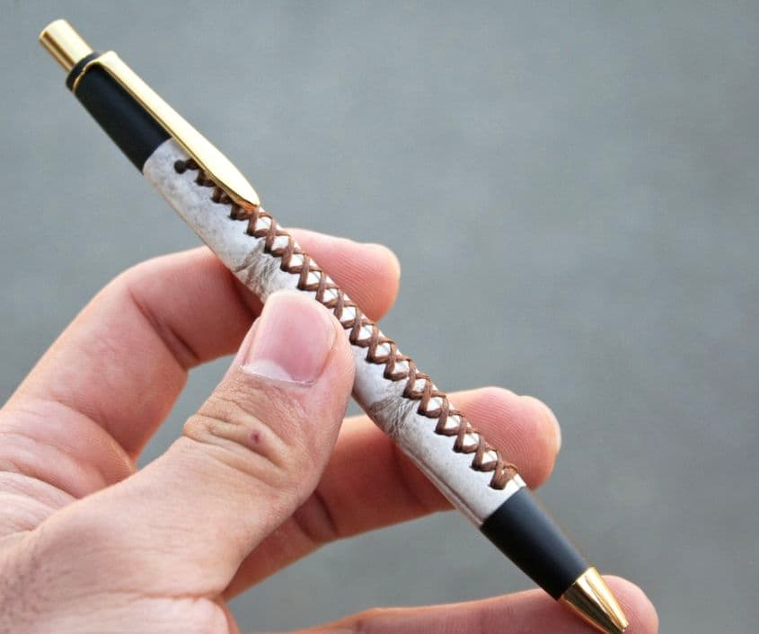 schicksal 革軸ペン　ヒマラヤクロコダイル　シャーペン 0.5mm