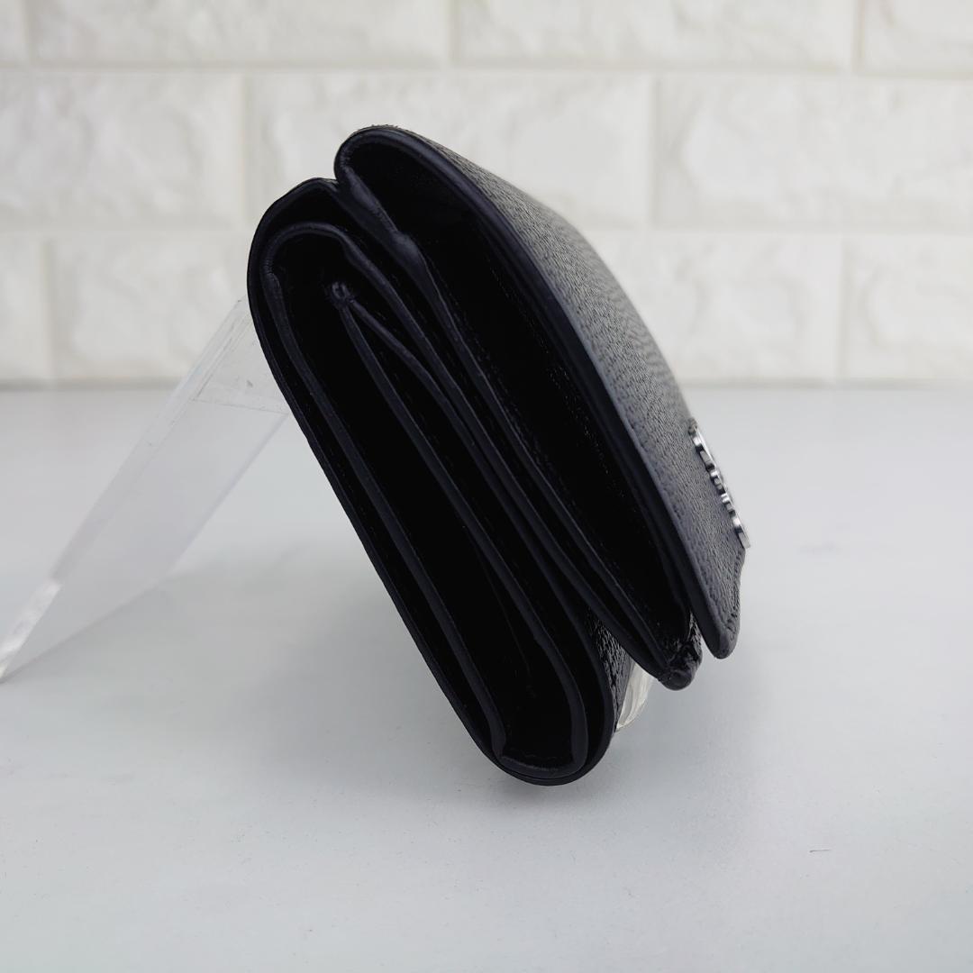 【美品】ロエベ　アナグラム　トライフォールド　Wホック　三つ折り財布　1202