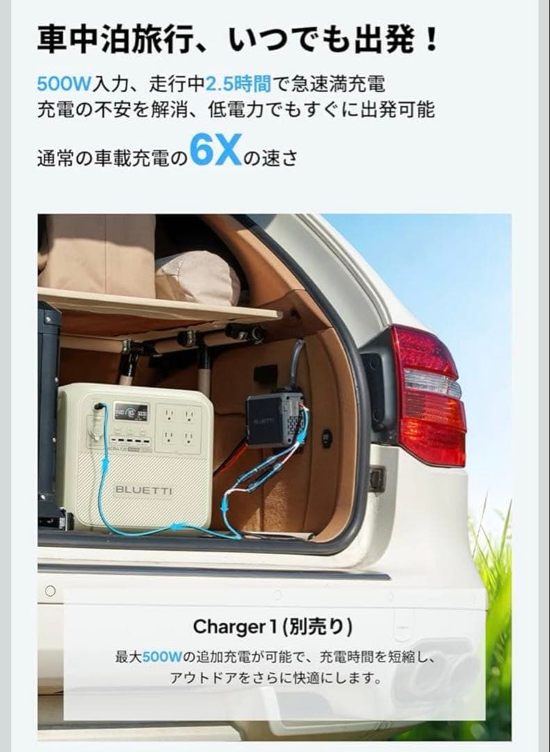 【送料込】未使用 BLUETTI AORA 100 ポータブル電源 1152Wh