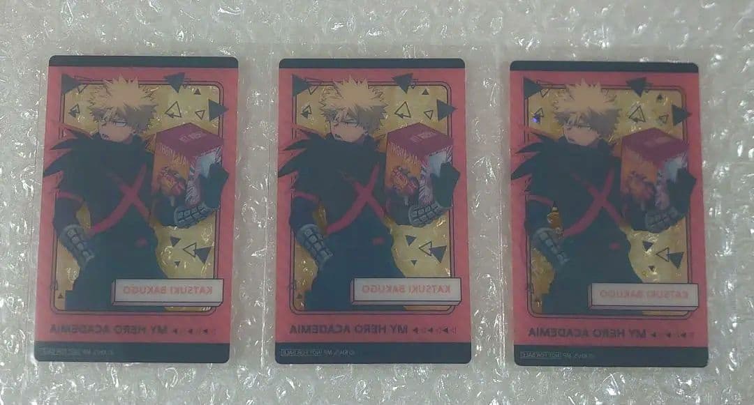 僕のヒーローアカデミア　グリッターカンバッジ　爆豪勝己　クリアカード　ナムコ