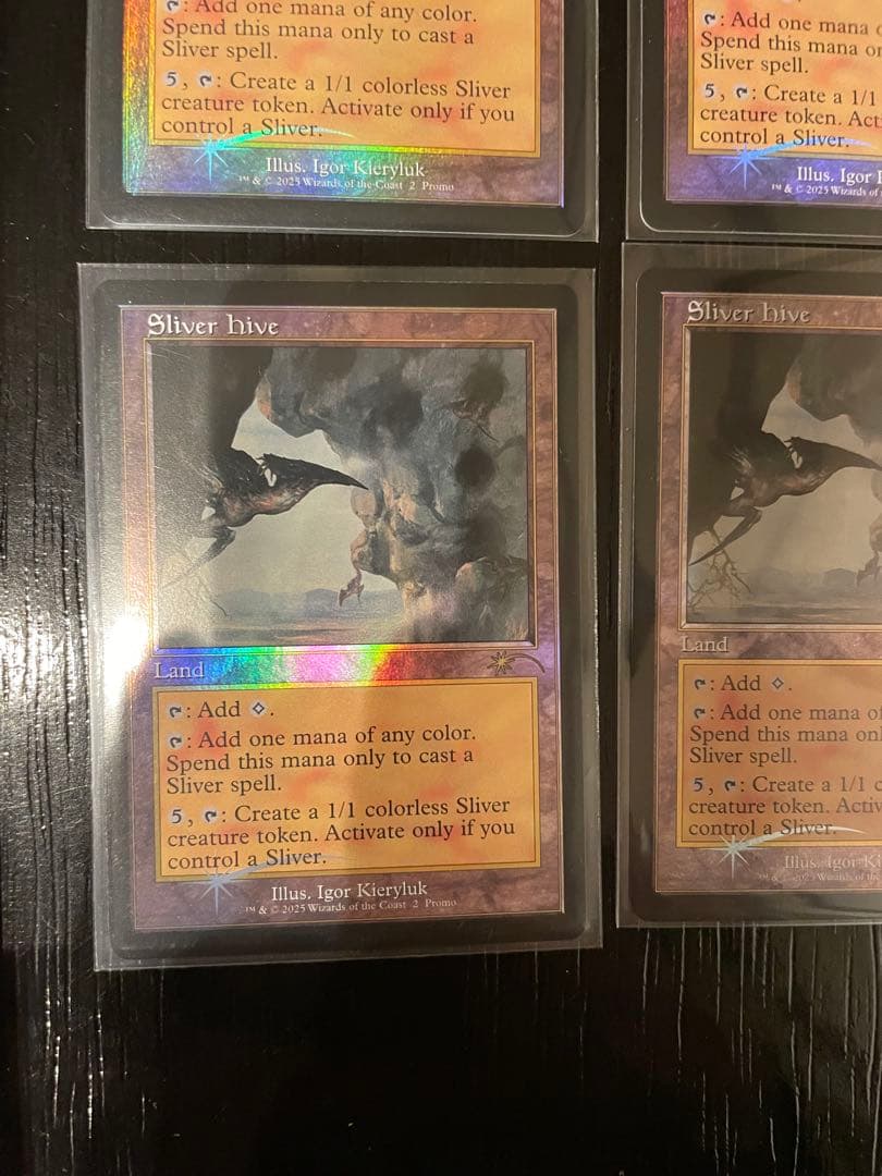 MTG スリヴァーの巣 Sliver Hive 英語 旧枠ＦＯＩＬ　4枚セット