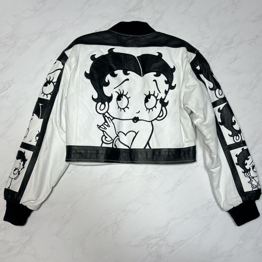 美品✨MONTANA TOONS ベティブープ　レザージャケット　ブルゾン