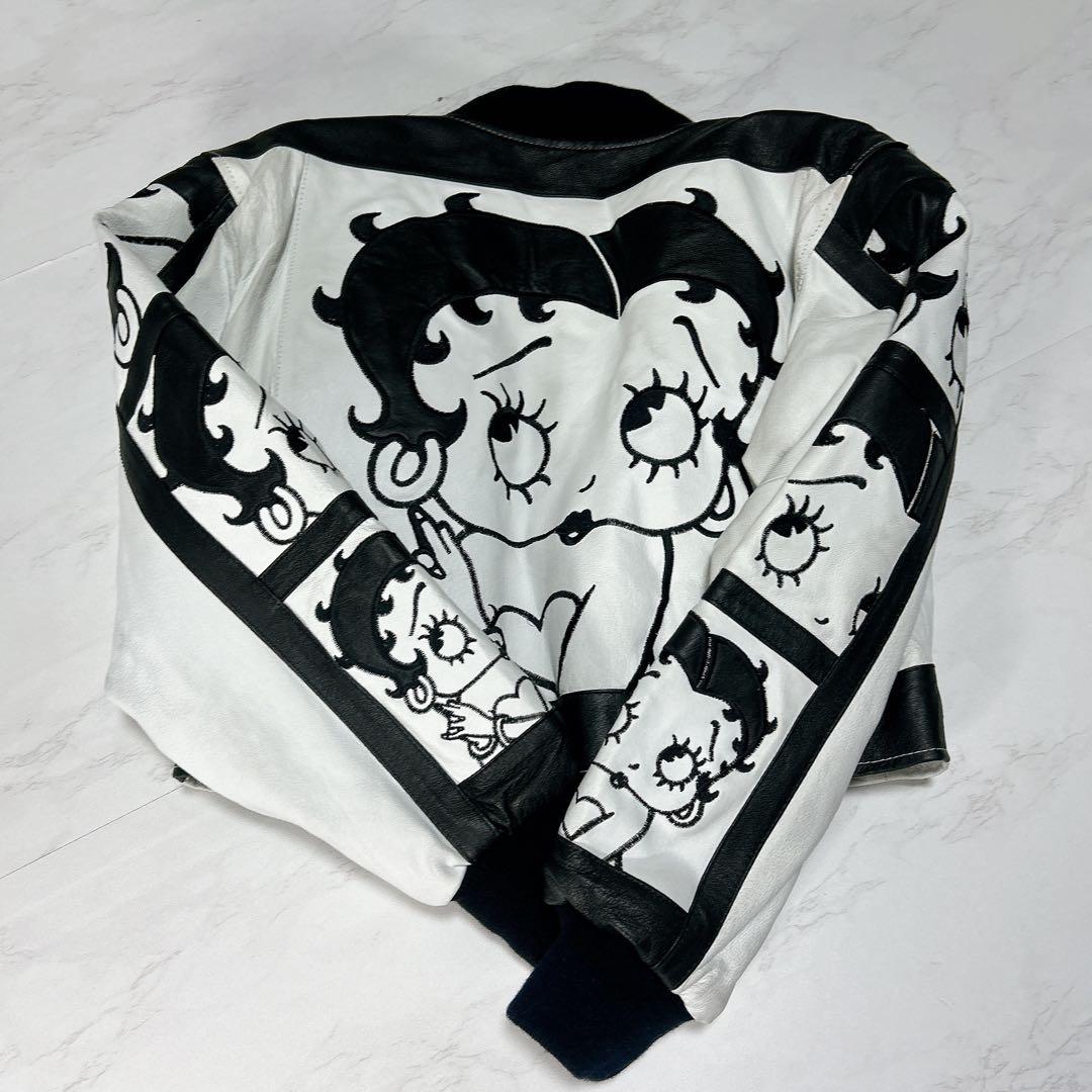 美品✨MONTANA TOONS ベティブープ　レザージャケット　ブルゾン