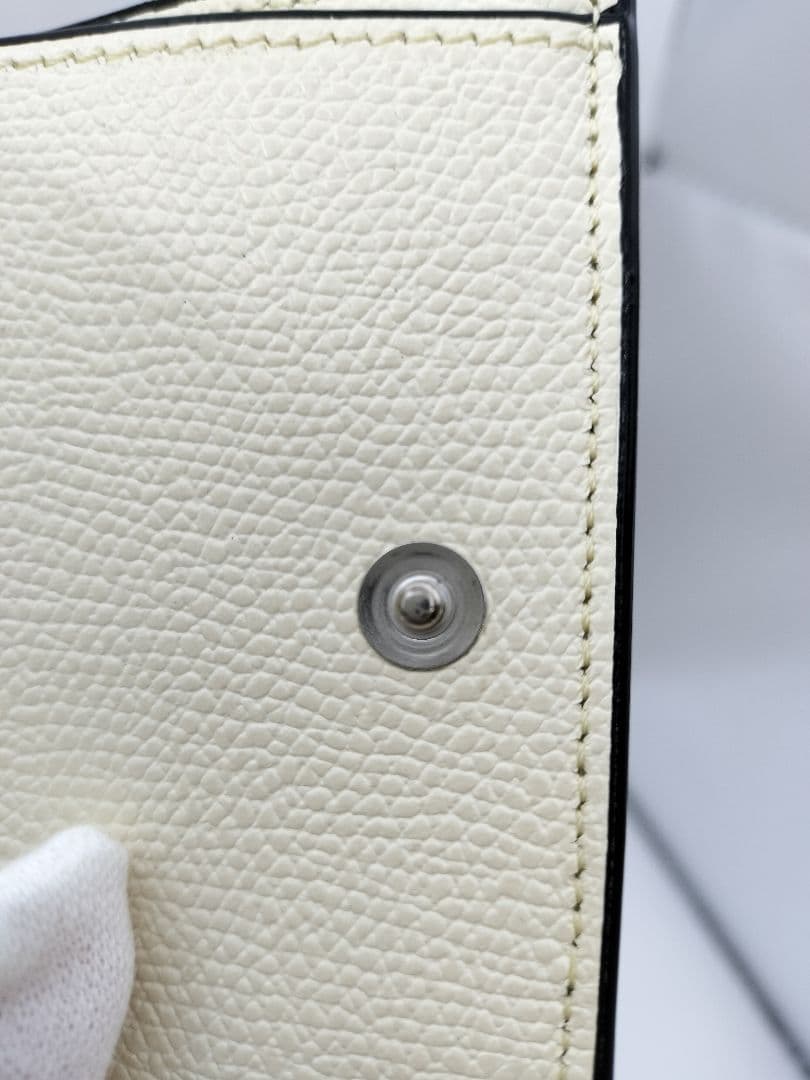 MY Valextra ホワイト 三つ折り財布