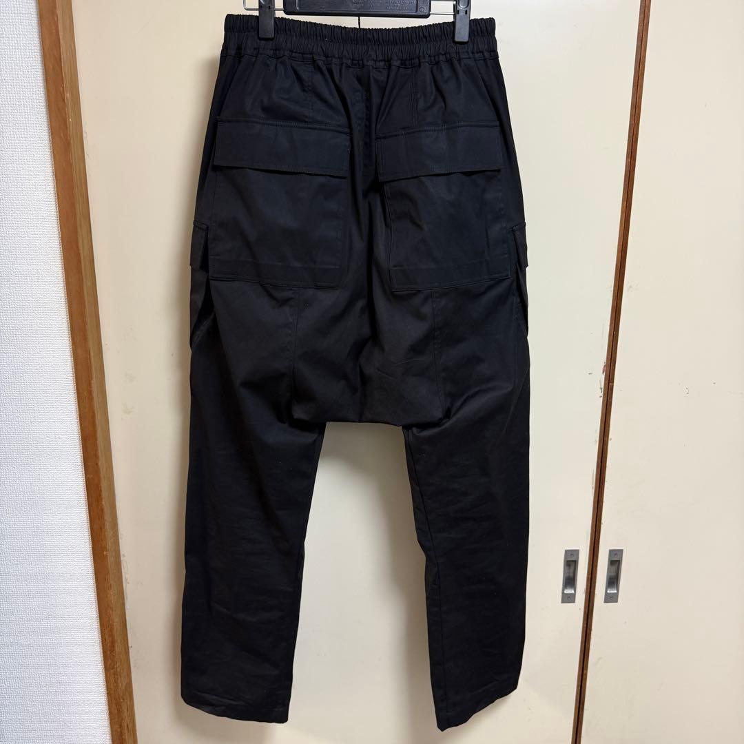 22SS Rick Owens CARGO LONG 48 TE パンツ　黒
