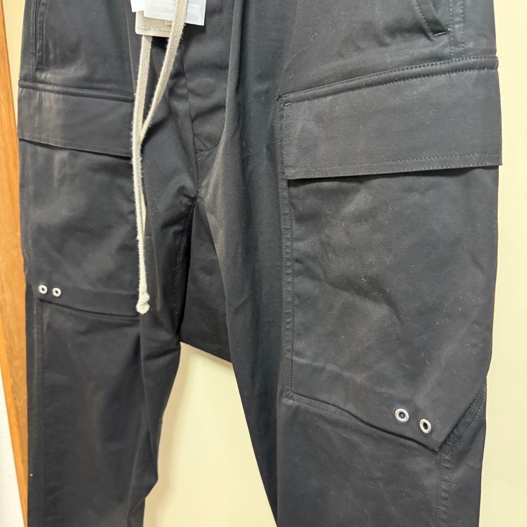 22SS Rick Owens CARGO LONG 48 TE パンツ　黒