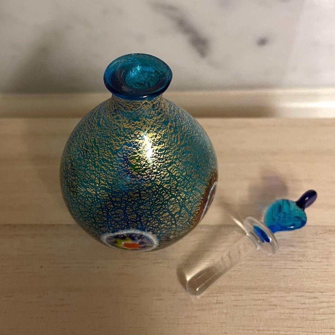 ☆未使用•アンティーク☆ベネチアンガラス•パヒュームボトル3点/イタリア製☆