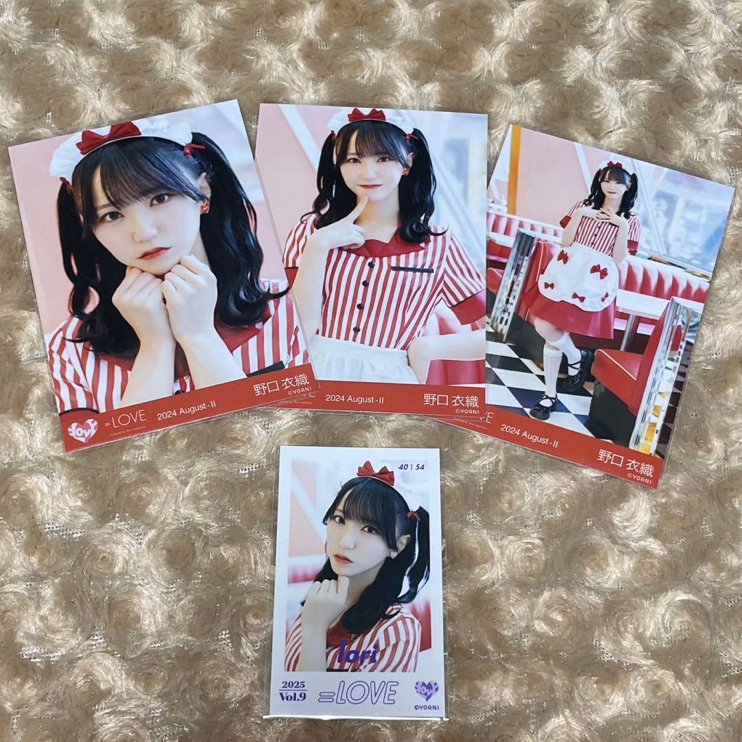 =LOVE イコラブ 生写真 ミニフォト 野口衣織 仲直りシュークリーム