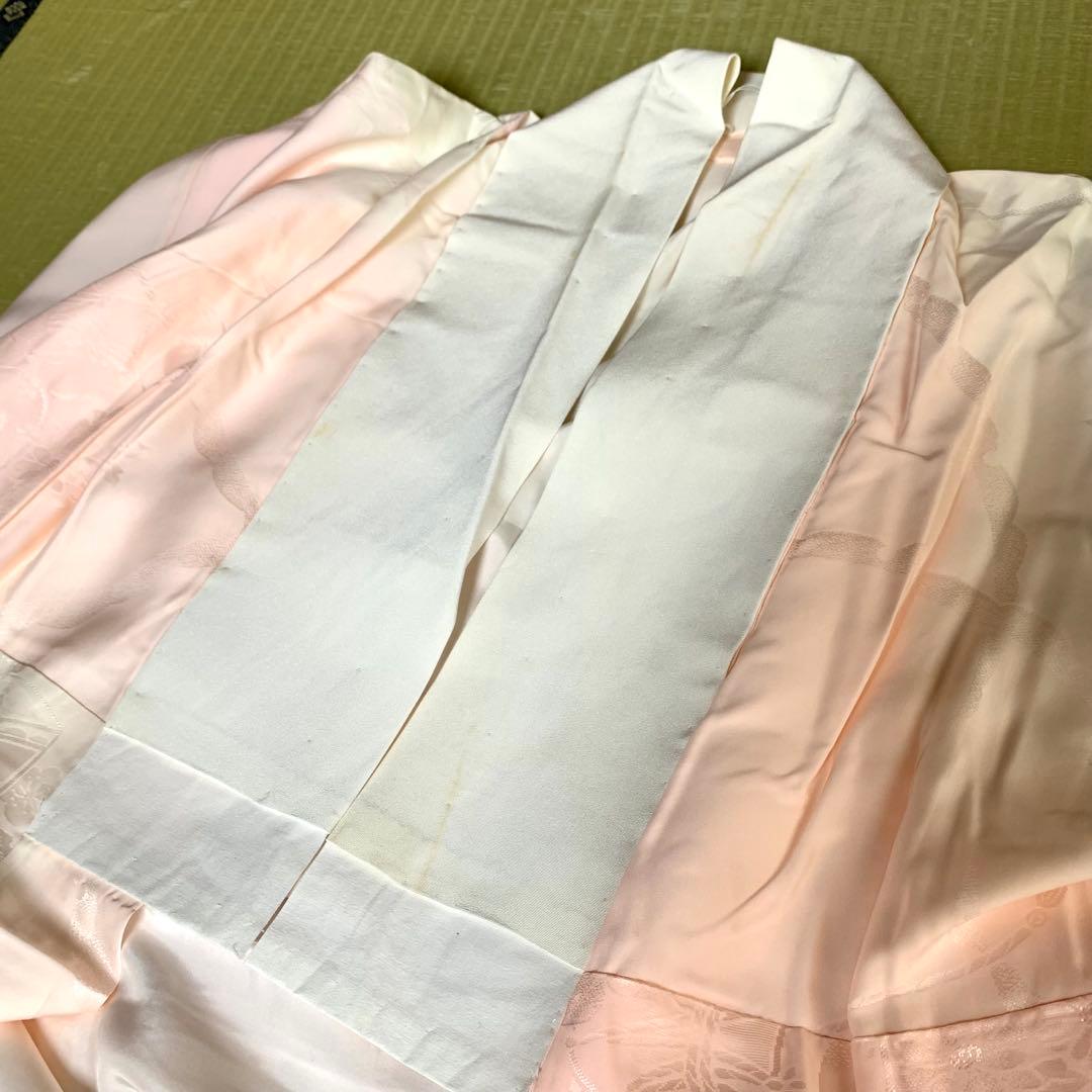 s*m様 【美品】振袖　正絹100% 5点　フルセット　身丈159cm 花車　橙