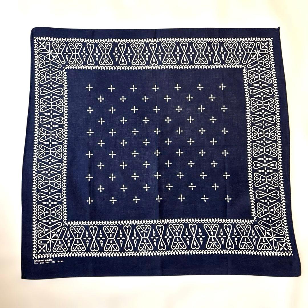 ミントコンディション　WAMCRAFT クロス柄バンダナ