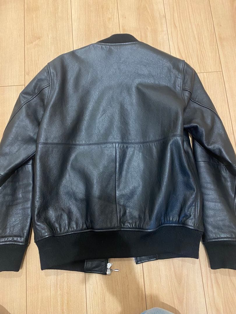 美品 B＆Yユナイテッドアローズ　MA-1タイプ　レザージャケット