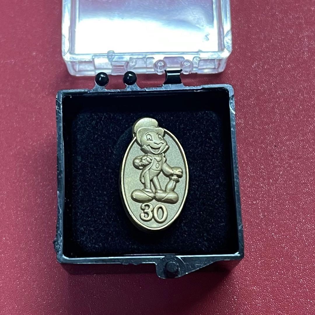 【非売品】ディズニー　勤続30年　キャストピン　アワードピン　ジミニークリケット