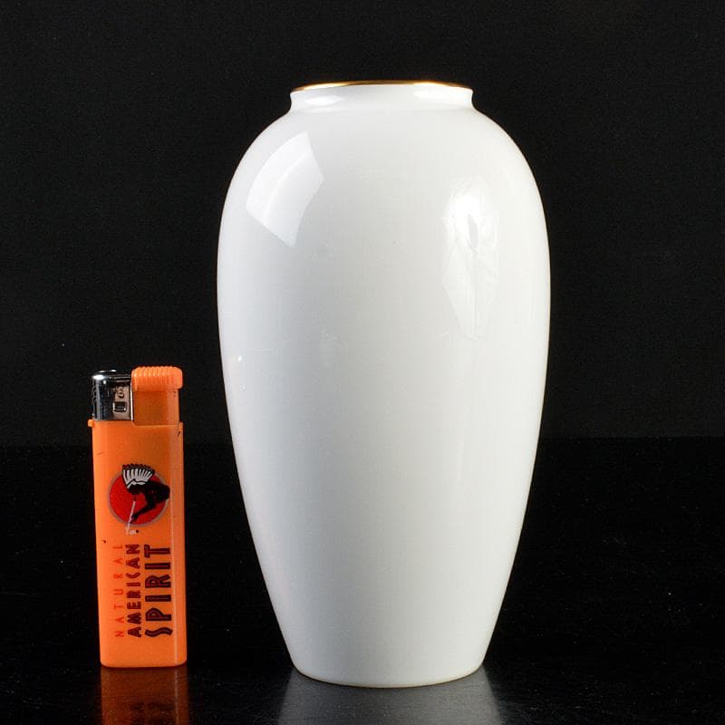 大倉陶園　OKURA　金蝕薔薇文　花瓶　N　6265