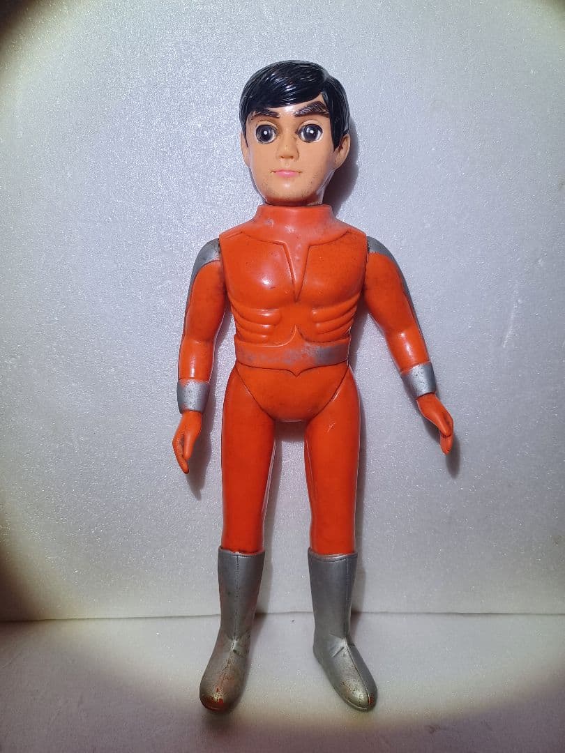 (昭和購入物)ファイヤーマン（約27㎝）面なし　ソフビ