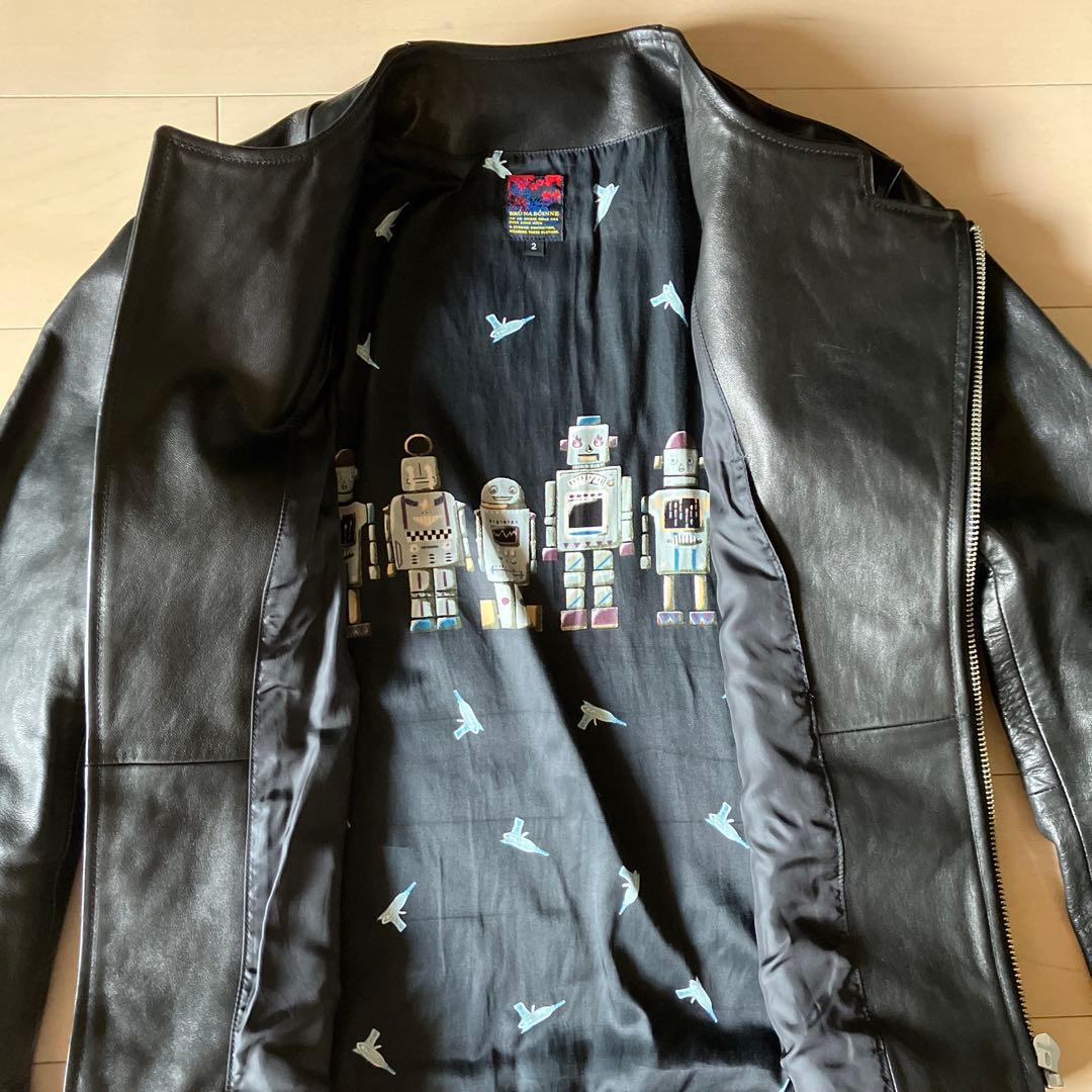 【極美品】ブルーナボイン　 アランジャケット　サイズ 2 （L）