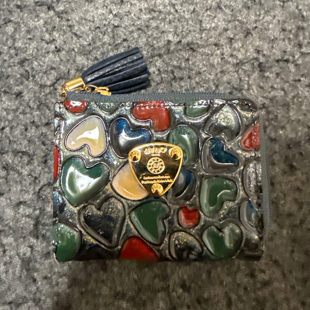 アタオ ミリモ ハートデザイン 二つ折り財布