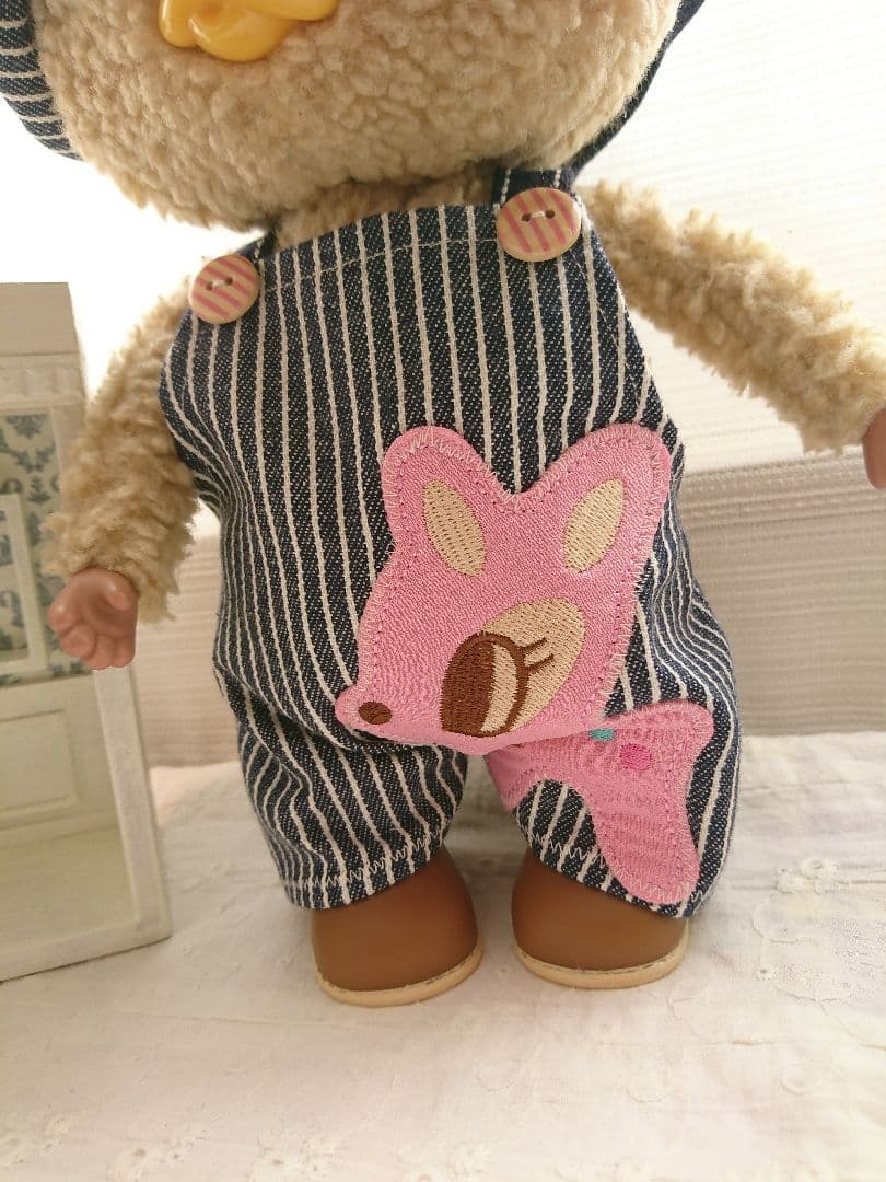 東京トガリ バンビちゃんストライプオーバーオール